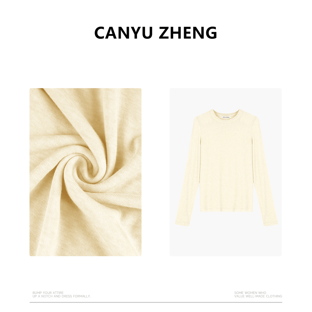 小胡哥&CANYU ZHENG 24早春 新色 进口莱赛尔羊毛双针机定制长袖