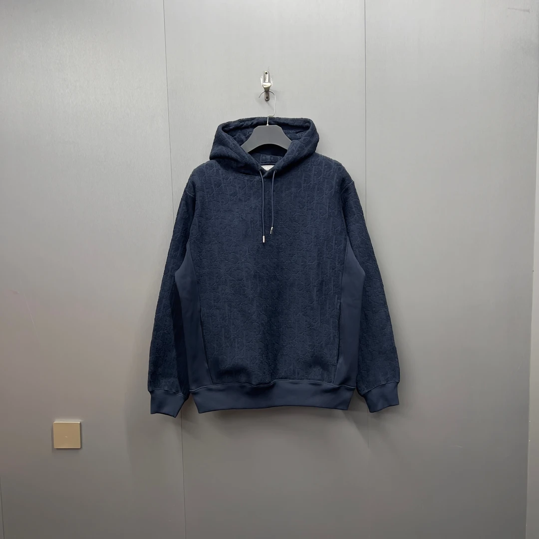 全新试穿/Dior迪奥24新款满Logo毛巾帽衫卫衣/10239/L/发售17500