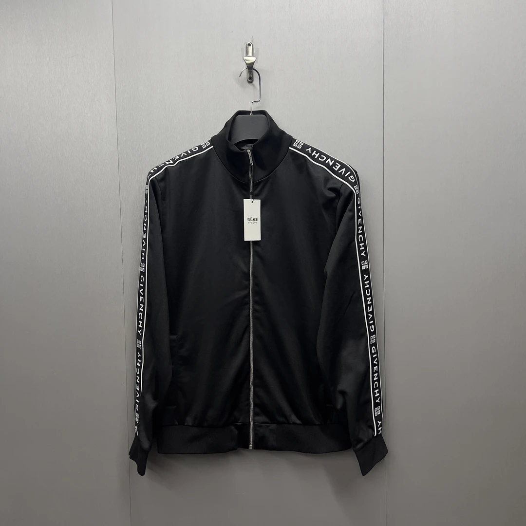 全新试穿/纪梵希Givenchy串标logo校服拉链夹克外套/xl/毒6k+