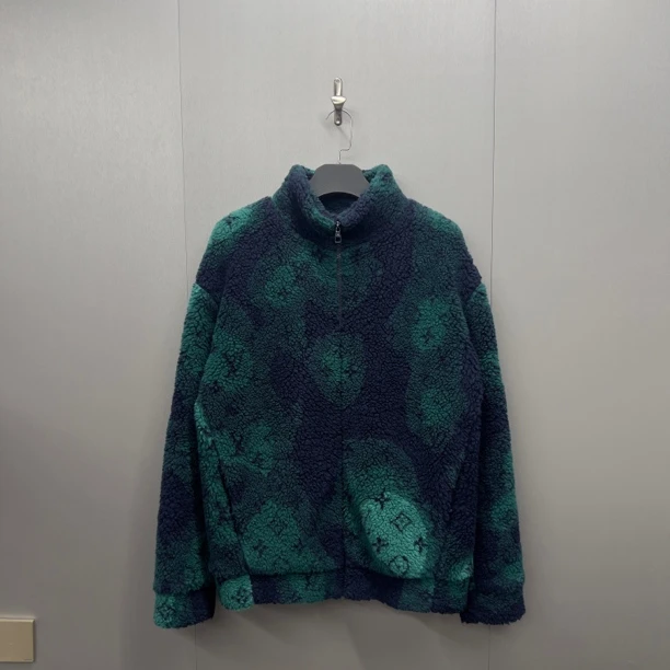 Lv Louis Vuitton扎染logo泰迪拉链夹克外套/xxl/99新/发售14900