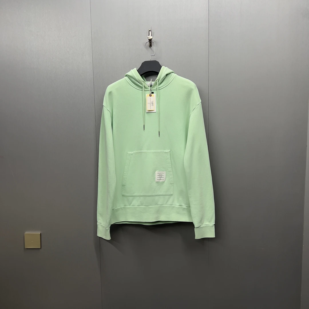 99新 THOMBROWNE 薄荷绿经典休闲帽衫卫衣/10020/2码宽松