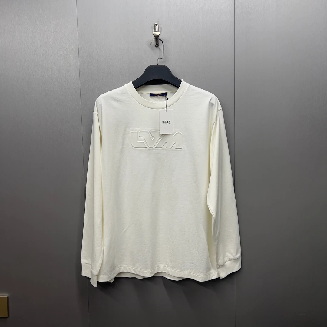 99新 LouisVuitton/路易威登 胸口浮雕立体logo长袖/xxl/宽松码数