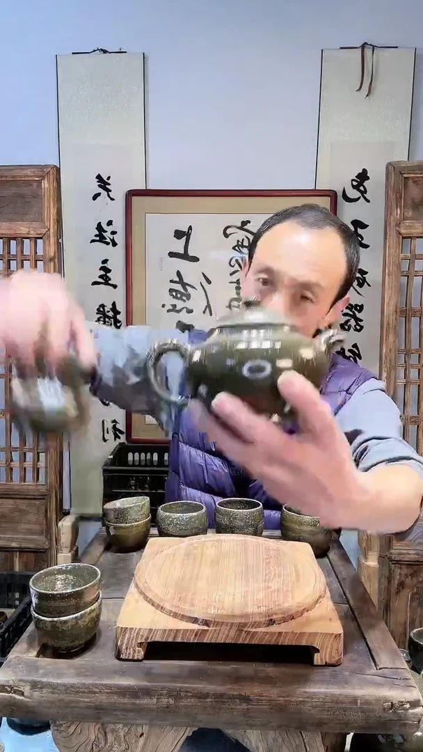 【闪购商品】白泥茶杯公道杯 +高掇壶