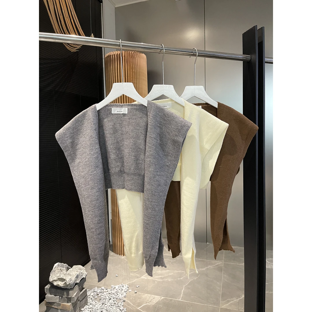厚款毛衣针织披肩8308-8