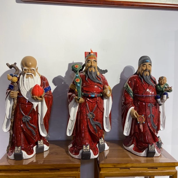 【福禄寿-28寸69高】精品石湾公仔家居摆件