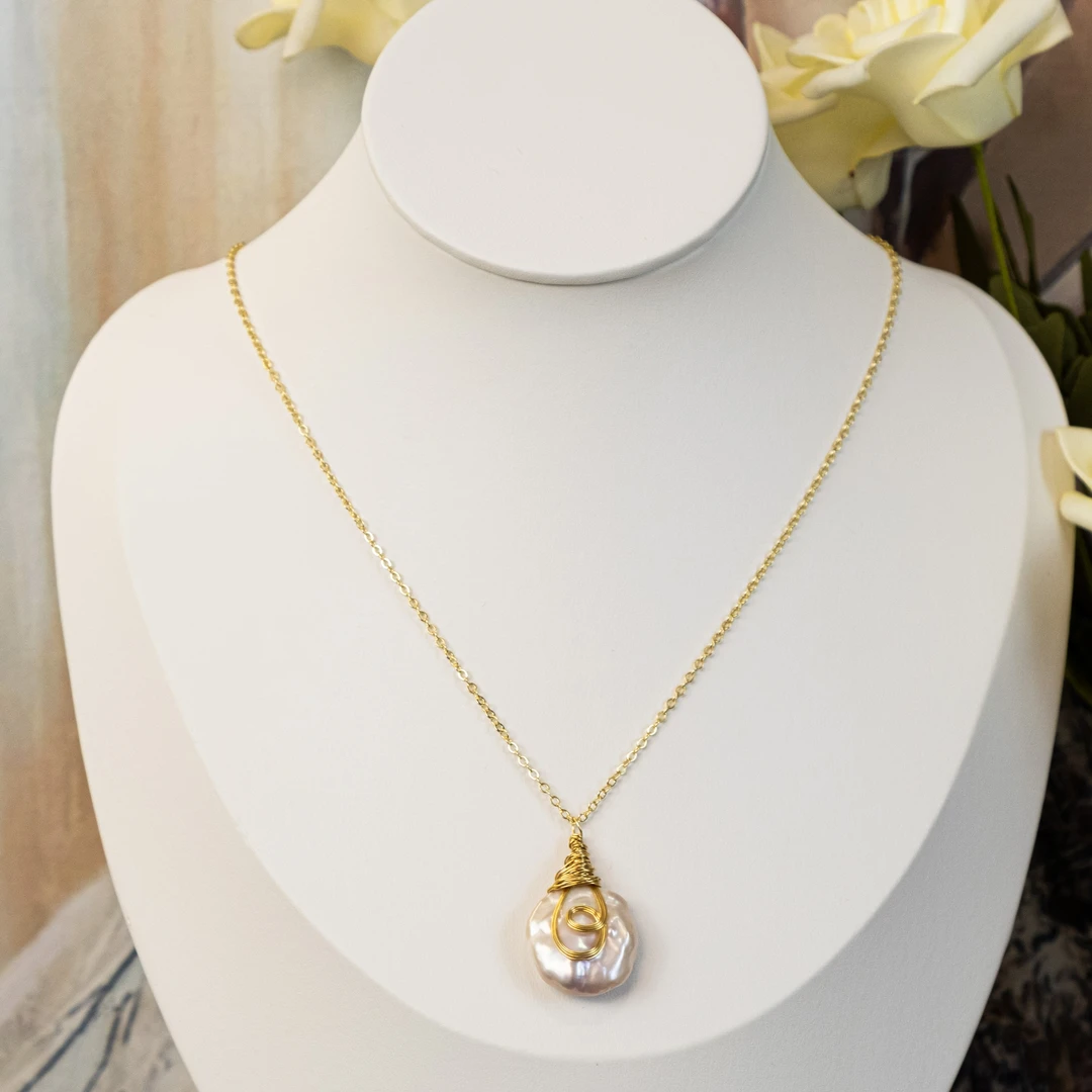 铜合金项链 [芭芭拉]巴洛克大巴时尚百搭法式气质绕线小众项链