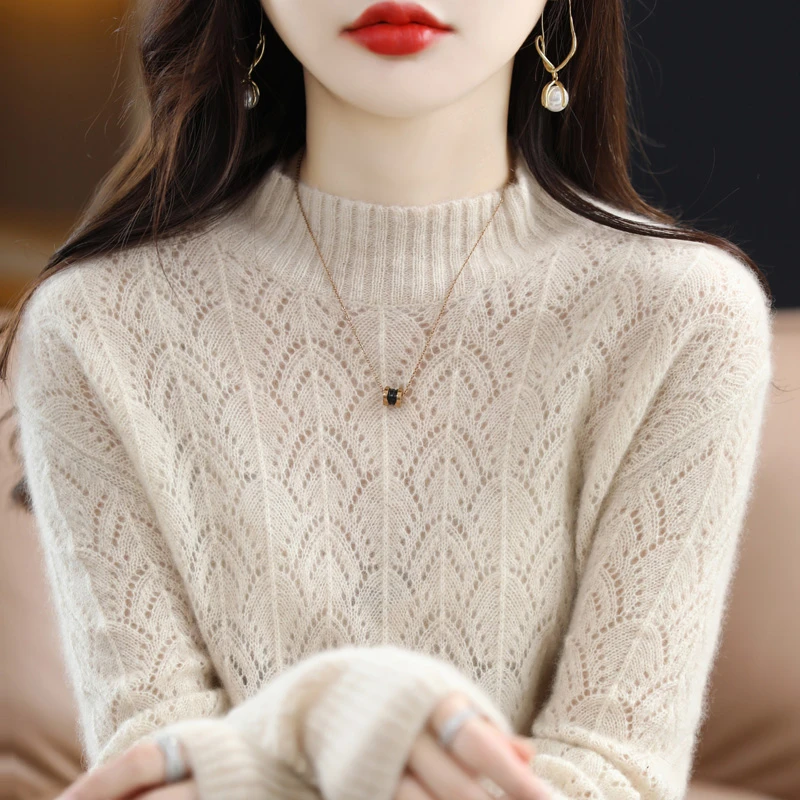 明星同款【老板娘自留】100羊毛衫宽松大码柔软羊毛衫