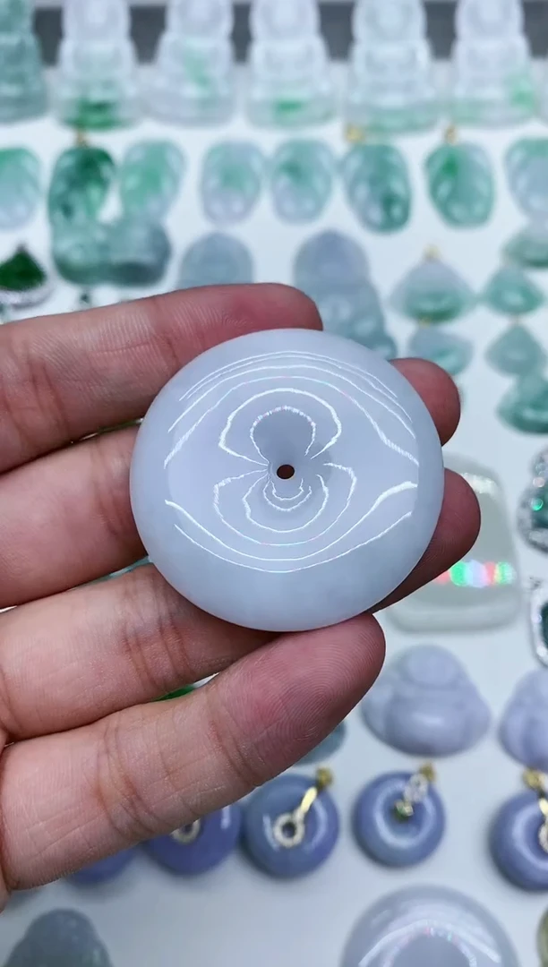 【闪购商品】翡翠颈饰未镶嵌天然缅甸A货翡翠吊坠