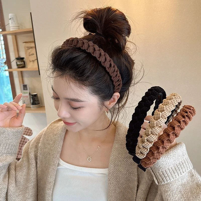 美拉德气质高级感发卡发箍女款2024新款高颅顶洗脸压发头箍发饰