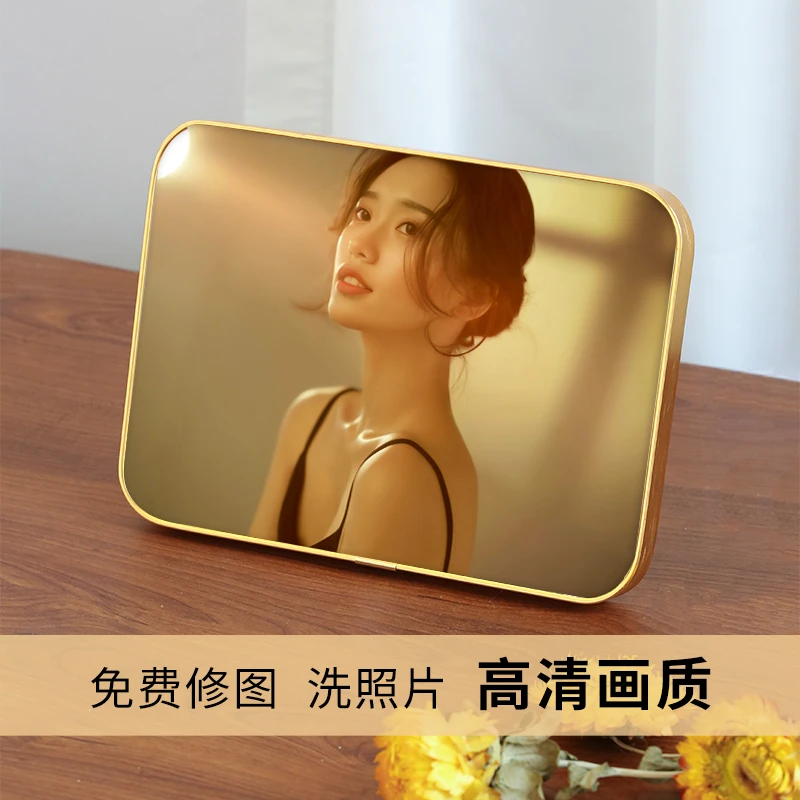 洛克水晶10寸摆台定制洗照片做成水晶相片制作婚纱照全家福