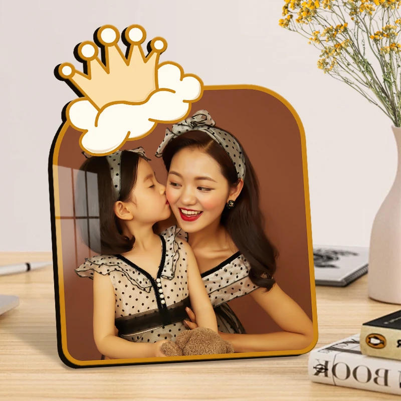 云朵皇冠创意摆台相框定制宝宝儿童照婚纱照做相框相片洗照片