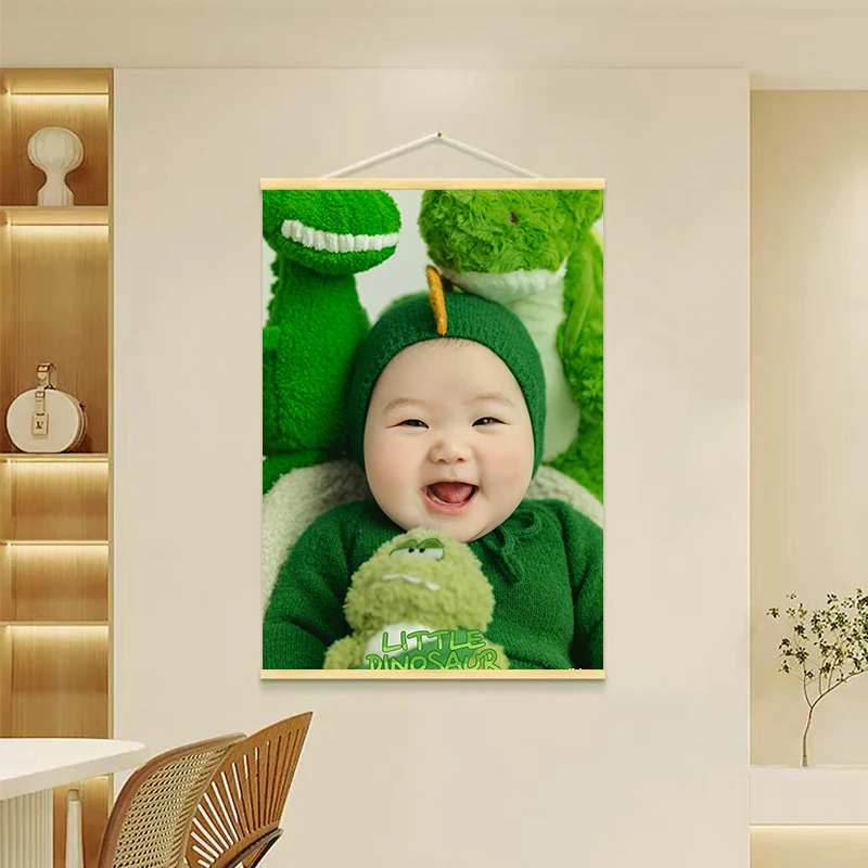 [宠粉福利]时尚人像挂布照片定制相框买一送一简约壁挂式单面挂画