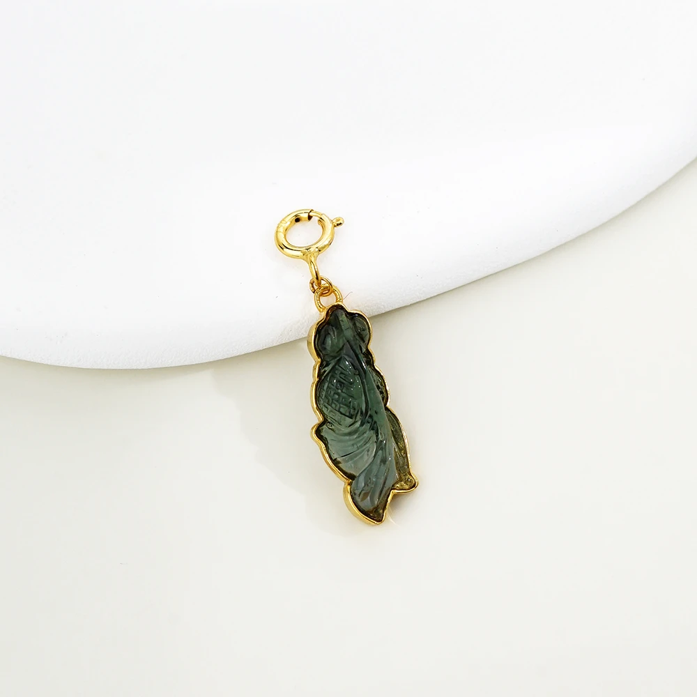 18K连年有余碧玺万能百搭扣43981