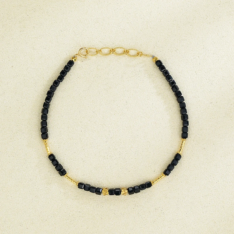 “成彦”18K黑碧玺如意手链   41704