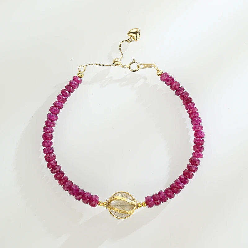 18K红宝石钻石手链41321