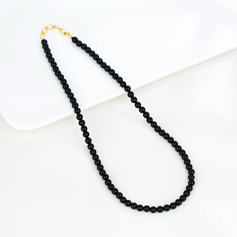 【主理人自留款】18K炫酷黑玛瑙伴链（33/35+3）43796