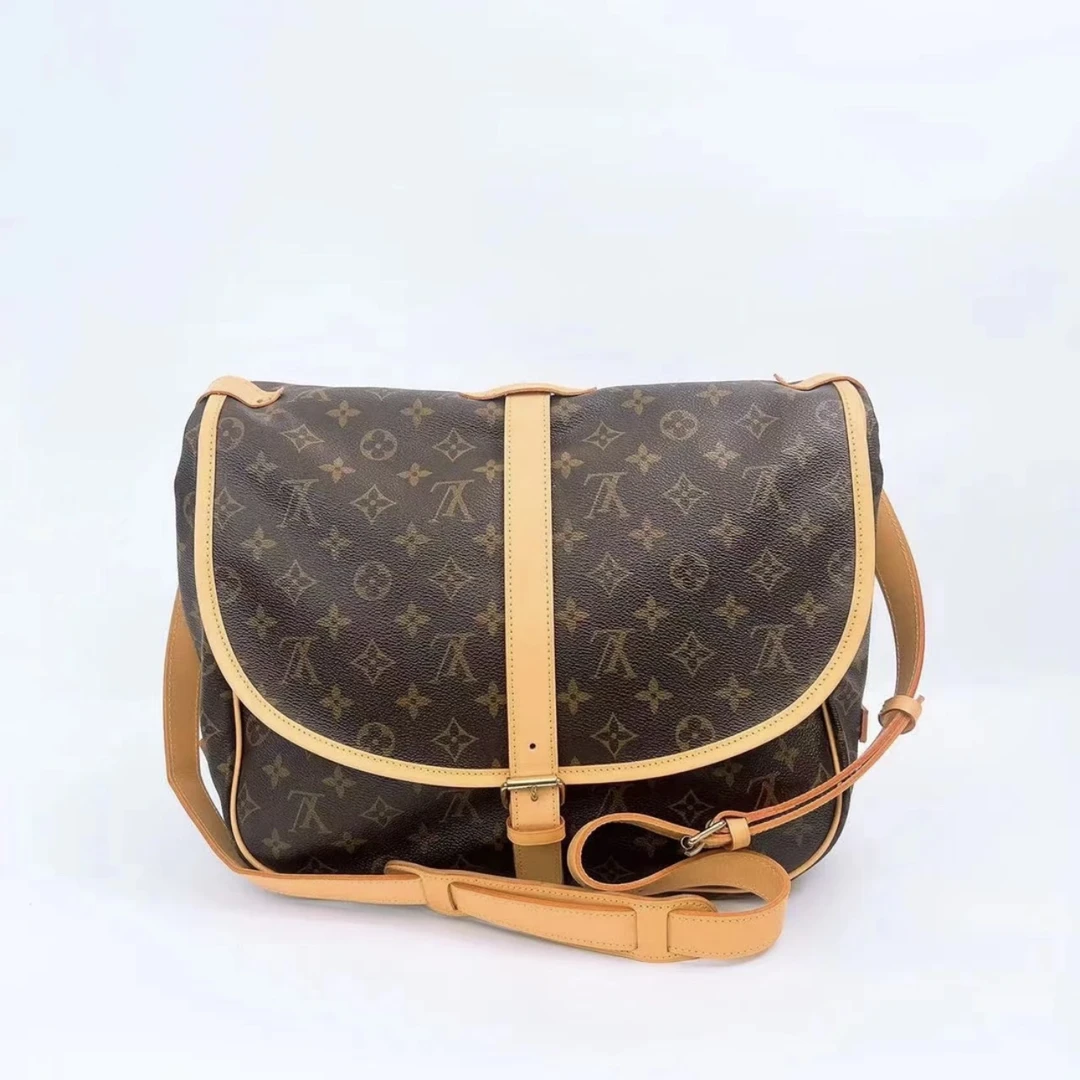 95新 LouisVuitton/路易威登 苏苏/LV/中号双子星/植鞣革换新
