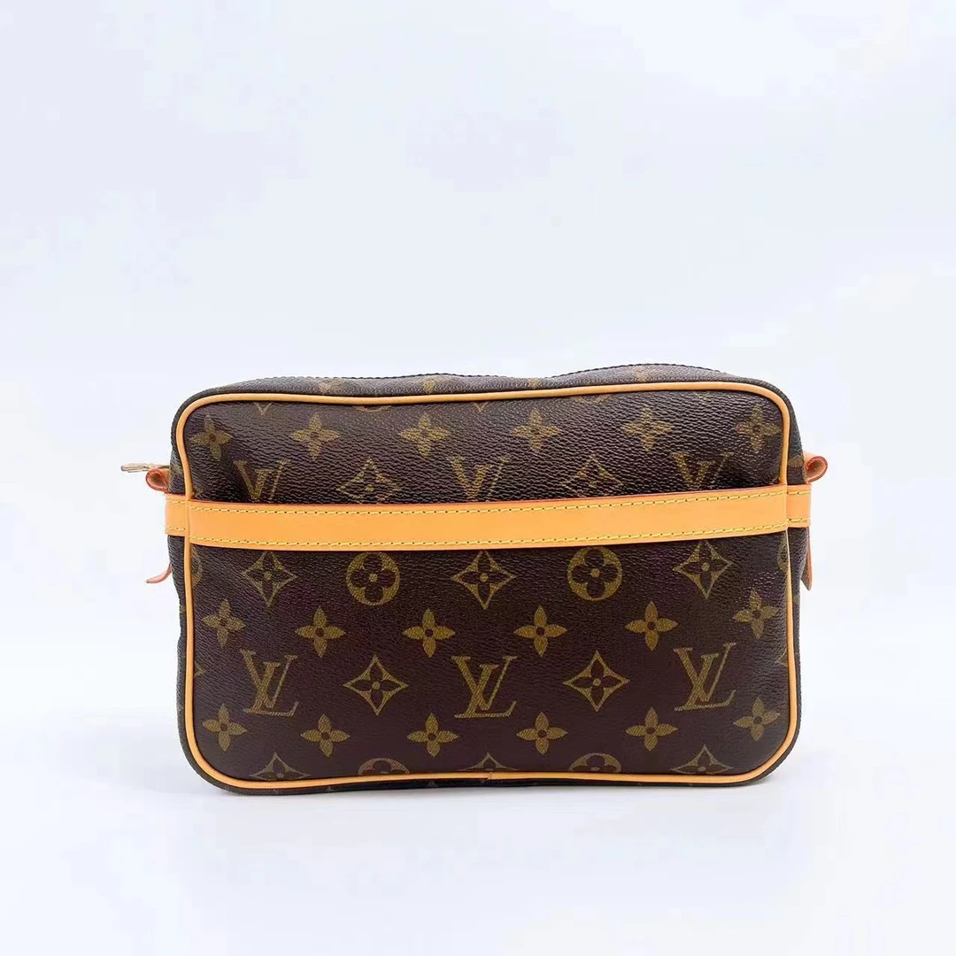 95新 LouisVuitton/路易威登 苏苏/LV/老花相机包/植鞣革换新