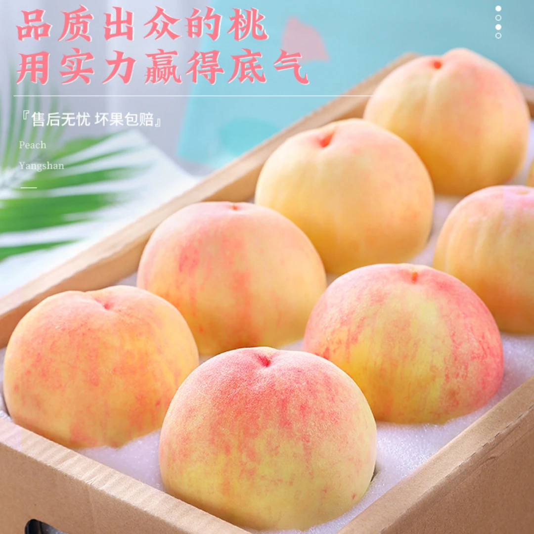 【粉丝专享2】阳山湖景水蜜桃现摘现发单果4-5两 冷链空运直发