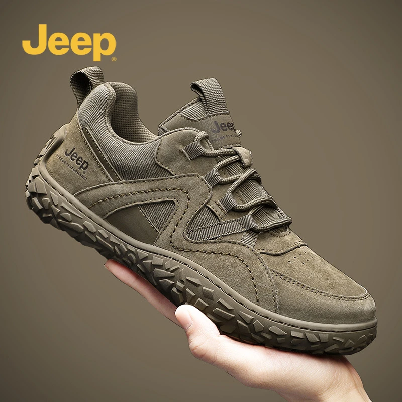 jeep吉普男鞋新款冬季户外运动休闲鞋男款防滑耐磨登山旅游潮鞋男