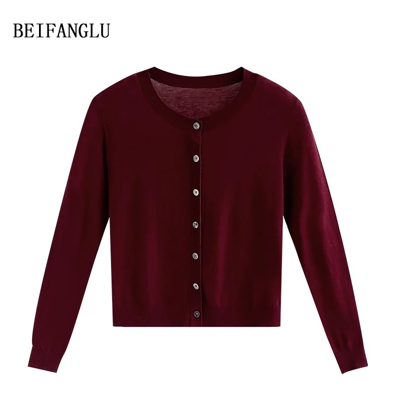 北方鹿【水溶羊毛系列】秋上新简约百搭圆领软糯舒适针织衫W9125