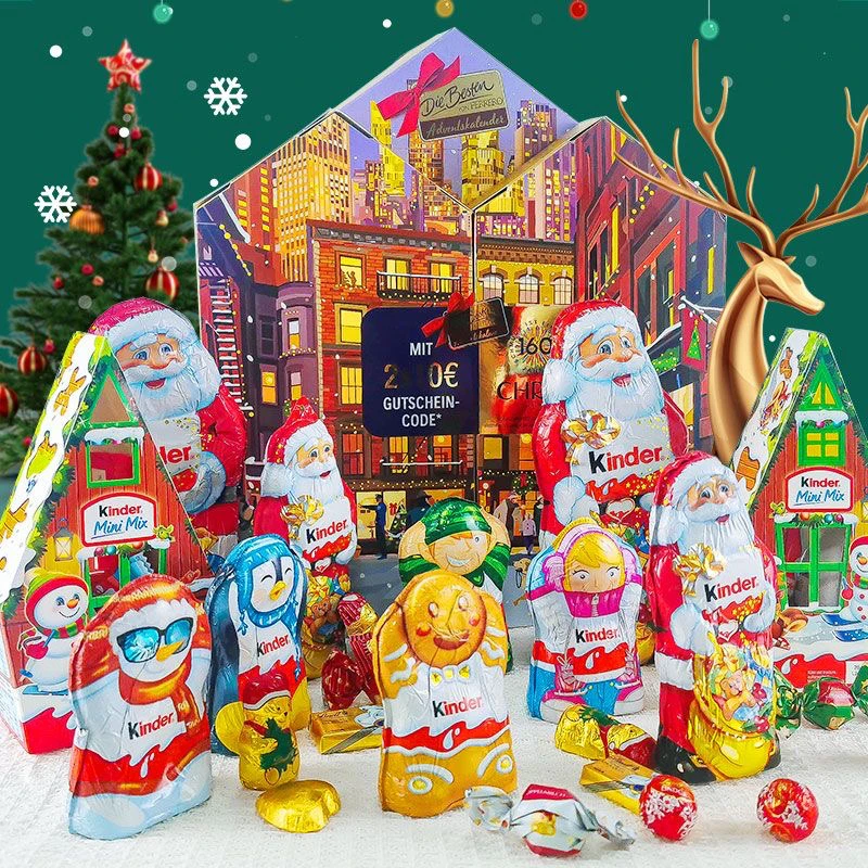 Kinder健达圣诞系列牛奶巧克力圣诞节礼物礼盒装圣诞屋圣诞房子盒