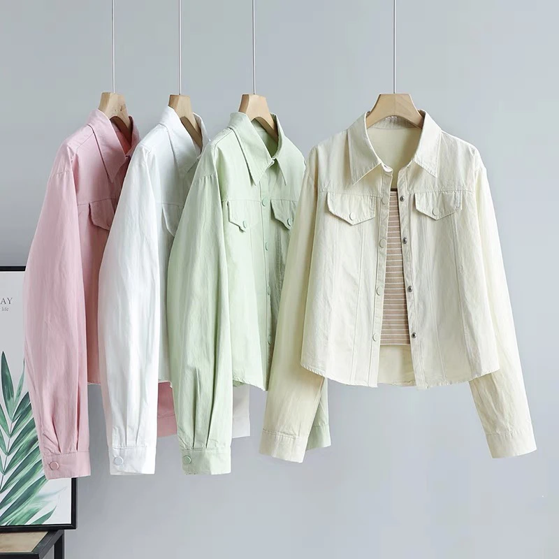 【工厂直发】2024年春季新款韩版条纹背心➕长袖衬衫短款外套两件套