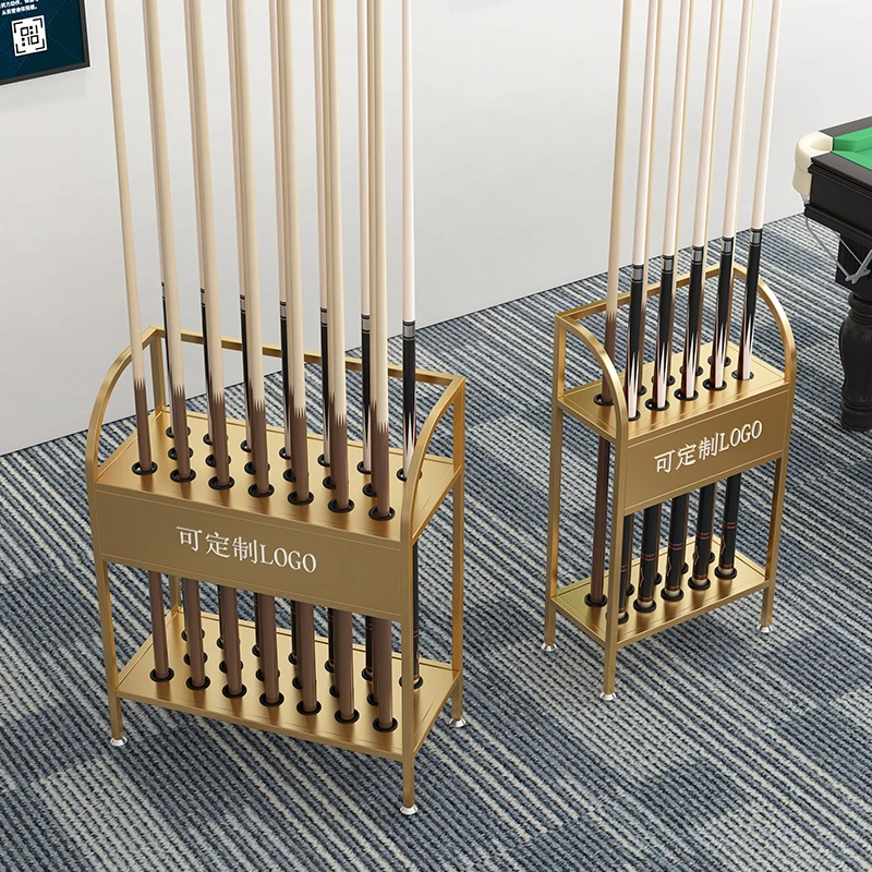 台球杆放置架落地式桌球展示收纳放杆架台球厅公杆存放架球杆收纳