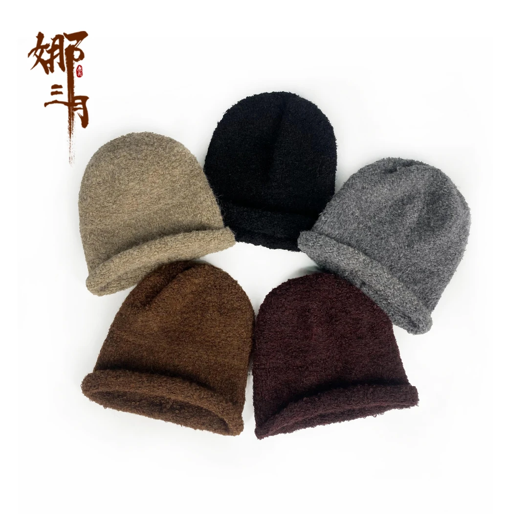 娜三月【文艺】慵懒随性百搭显脸小多色堆堆帽W24-33