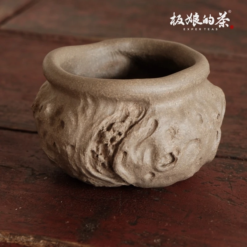 板娘的茶 宜兴紫砂段泥品茗杯 主人杯容量120ml