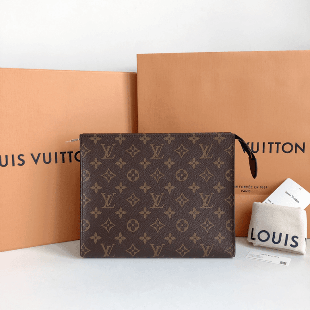 全新未使用 奢之星 LV/路易威登 POCHE TOILETTE 盥洗袋 洗漱包26