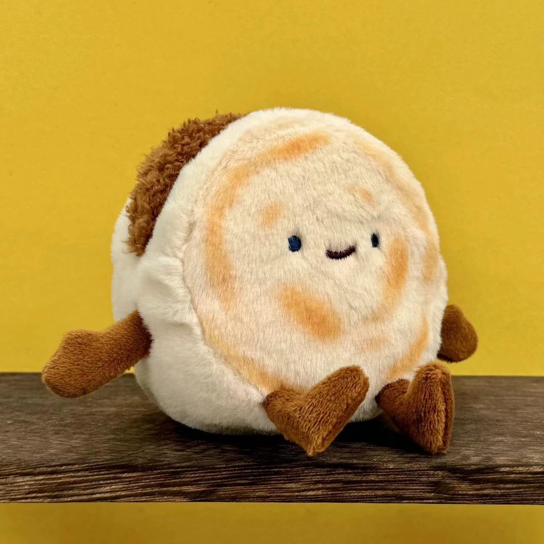 肉夹馍玩偶西安文创公仔可爱绒馍馍肉饼可分离挂件礼物毛绒公仔女