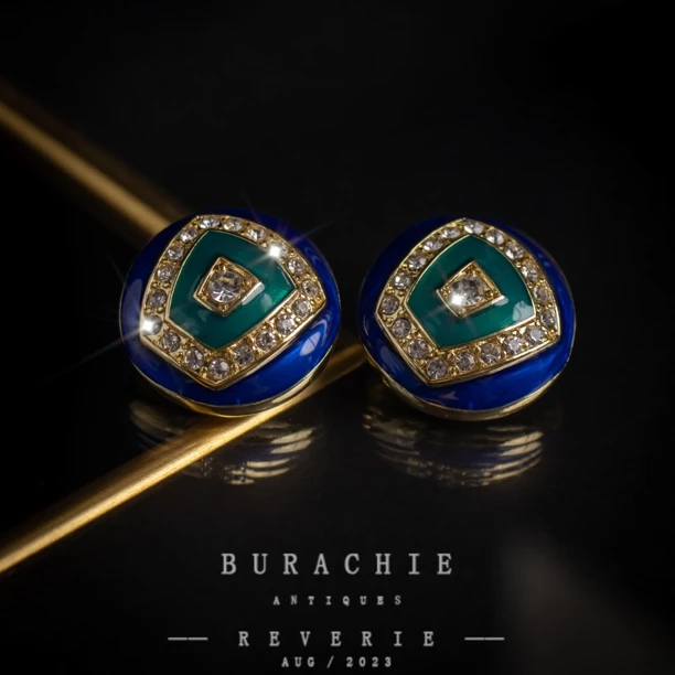 铜合金仿水晶耳饰 【1514】太美了意｜｜色彩盎然的时髦精