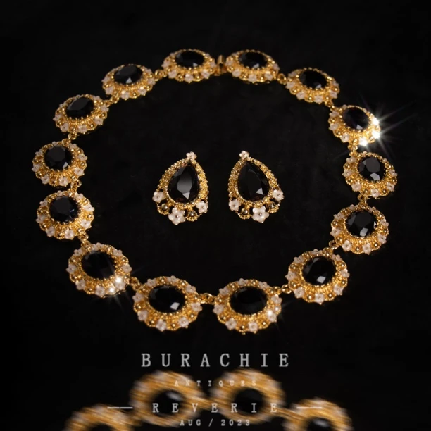 铜合金仿水晶耳饰 耳饰 即视感HEIMIU奥地利 枫紫水钻镶赫本6512