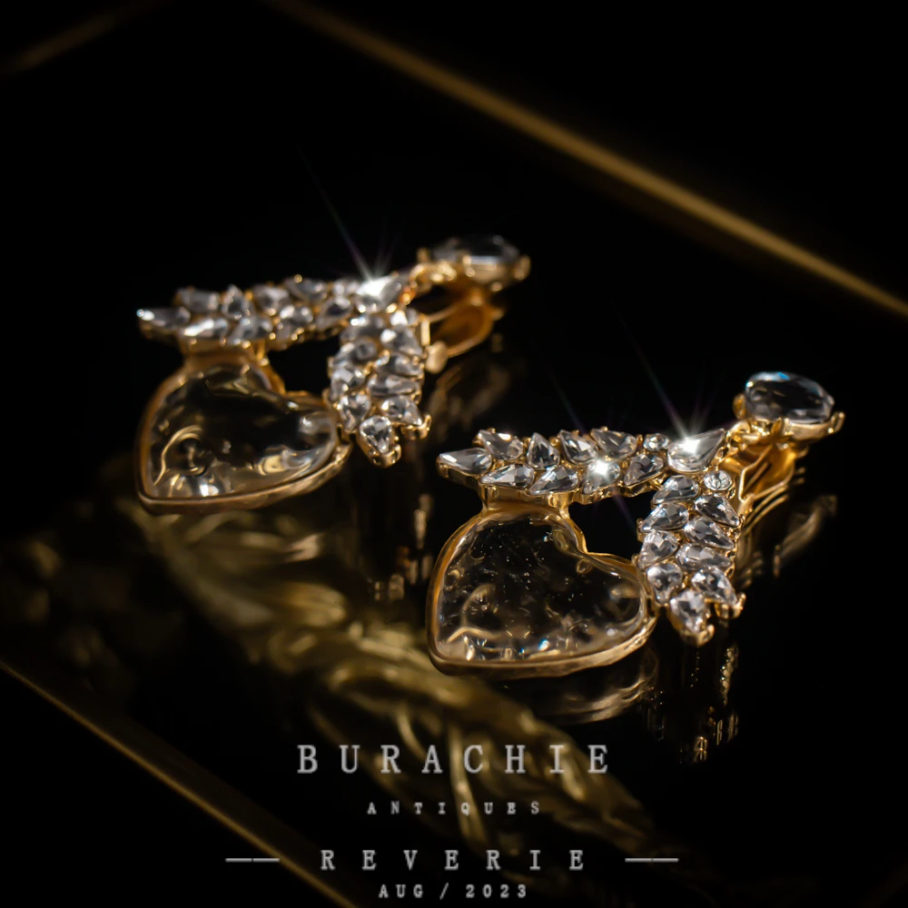 铜合金仿水晶耳饰 【2758】周年珍藏英｜经典原标克拉款CrownFrett