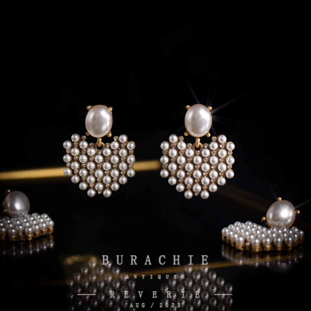 铜合金仿珍珠耳饰 【1154】周年珍藏英｜经典原标克拉款CrownFrett