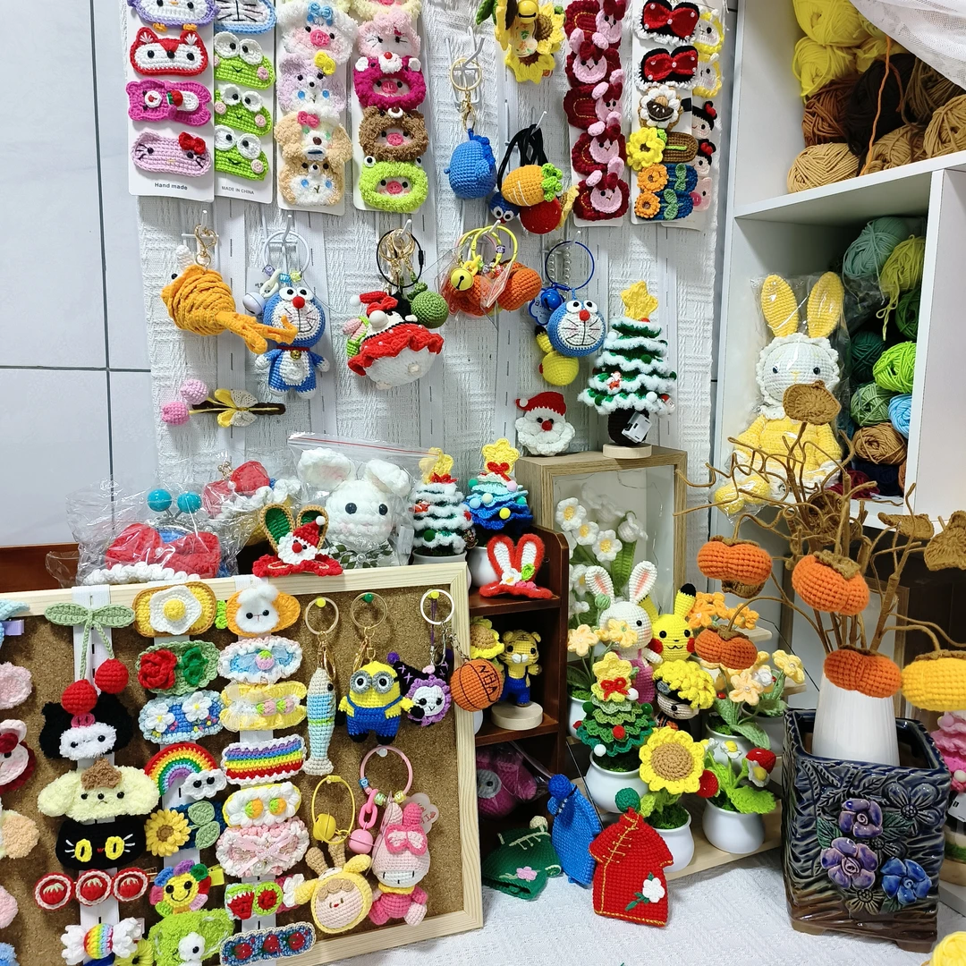 【成品】直播改价链接，钩织发夹，满58包邮