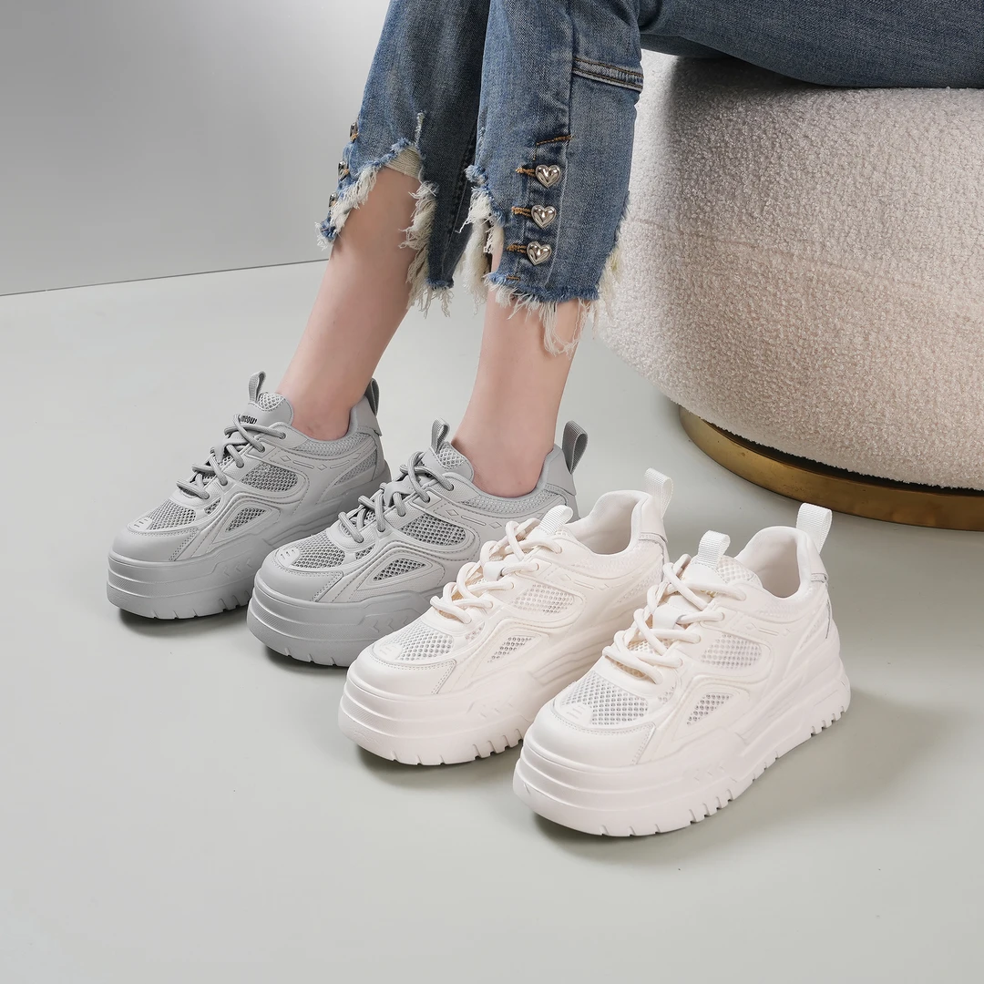 【凯西新品】真皮百搭小白鞋女款2024新款春季网红厚底女鞋休闲板鞋