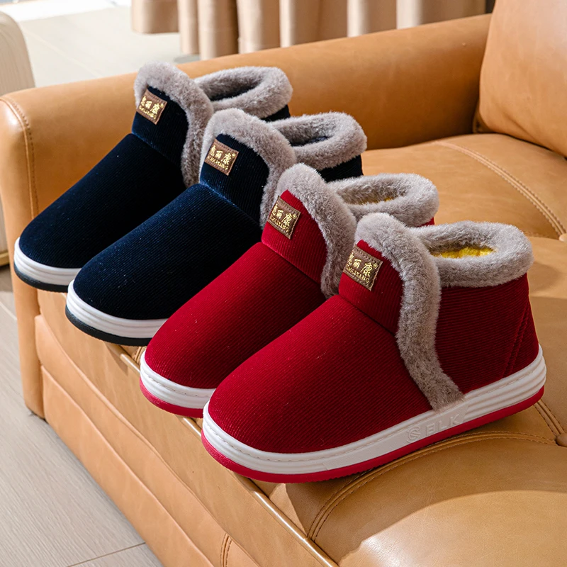 包跟棉鞋冬季加厚保暖居家家用室内防滑大码棉拖鞋男女新款中老年
