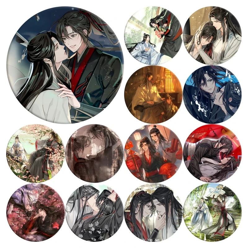 《魔道祖师》动漫人物胸针 钥匙扣挂件 金如兰 温琼林周边