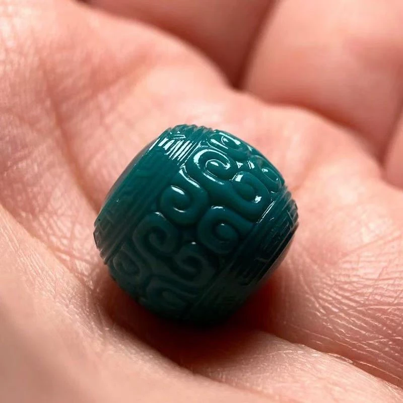 高级琉璃雕刻回文珠老型隔珠配珠饰品配件菩提猴头通用复古配饰