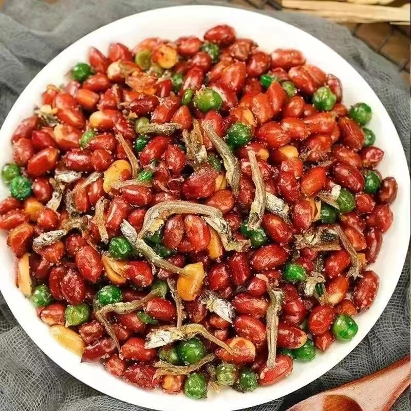 小鱼花生油炸麻辣香酥零食小包装下酒菜餐饮商用烧烤小鱼乾袋装香