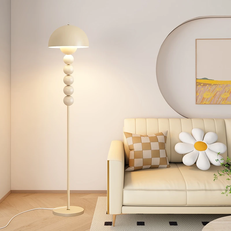 蘑菇落地灯设计师中古立式台灯极简奶油风客厅沙发旁展厅摆件灯具