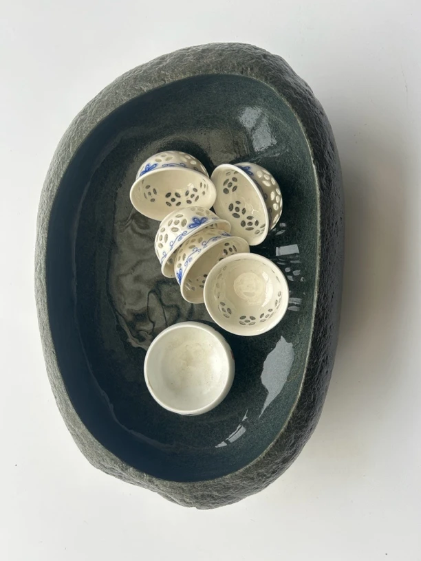 芙蓉溪原籽料墨海