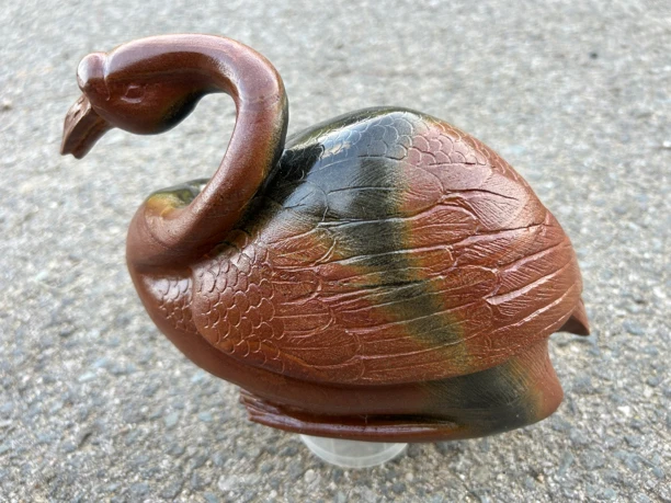 歙石歙砚立体雕刻摆件（红运当头》