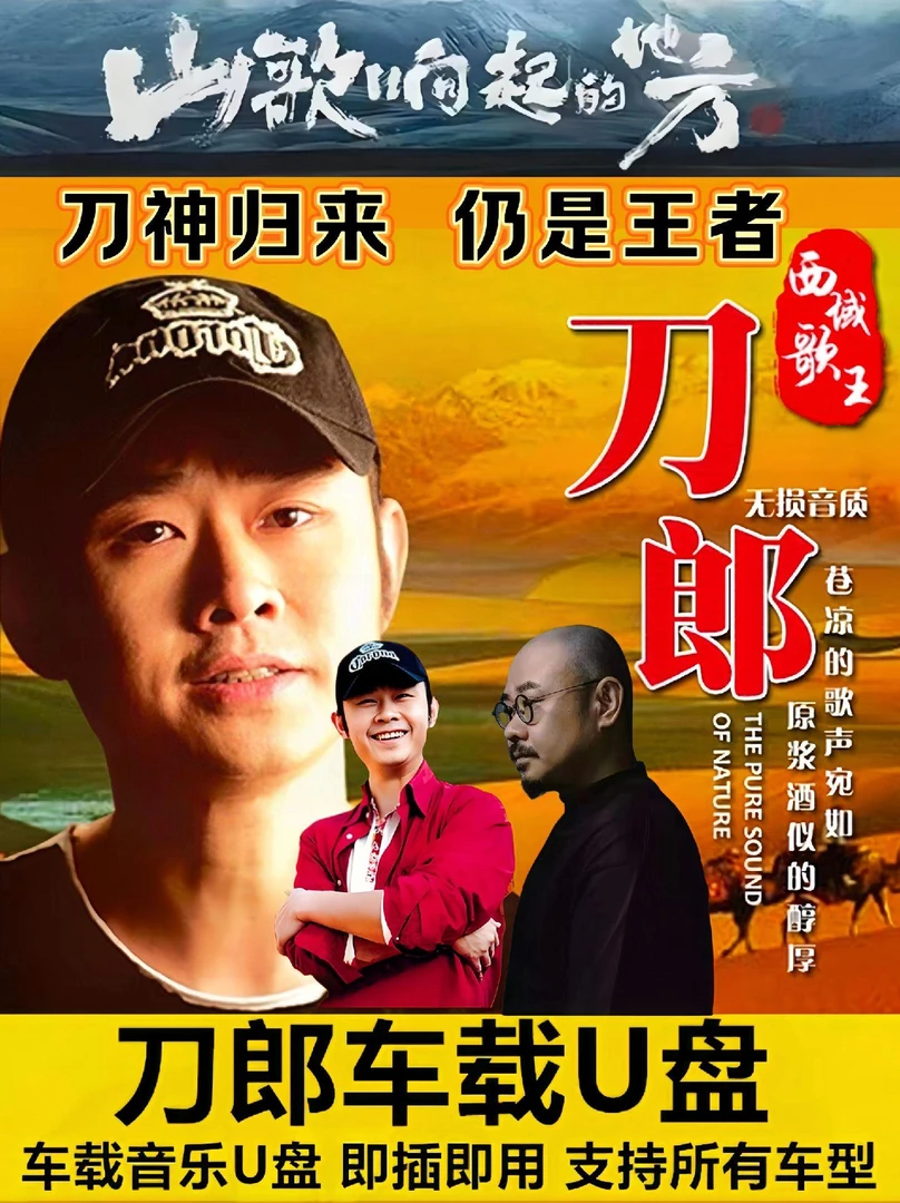 刀郎歌曲专辑U盘经典歌曲音乐抖音热歌无损高品质车载u盘