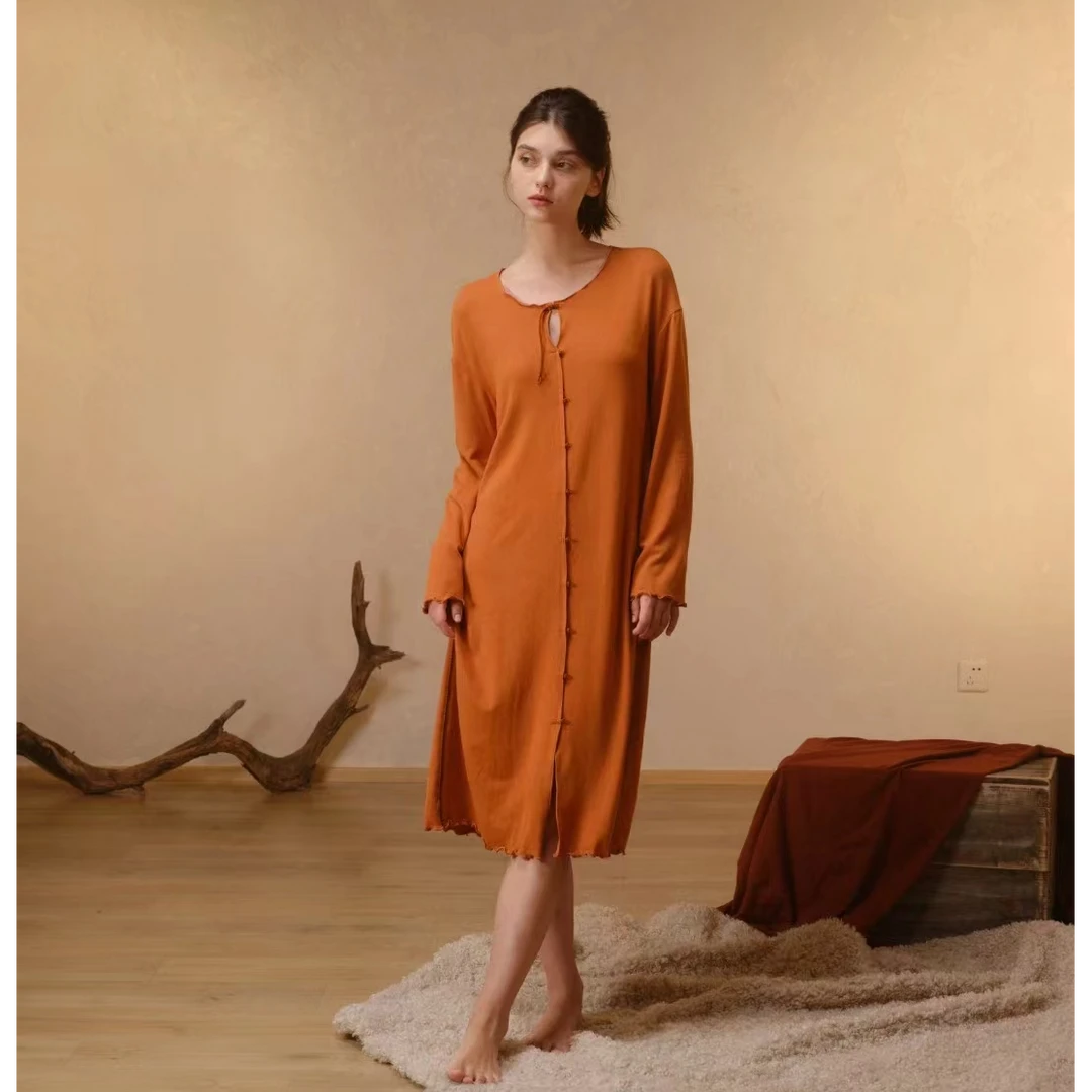 朵朵可可24年秋冬新款家居裙cq158