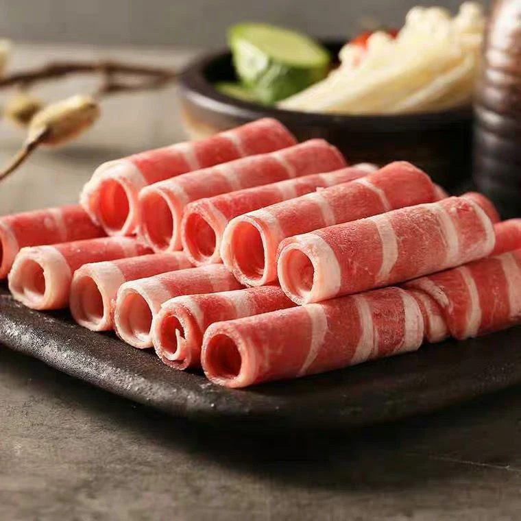 即食新鲜肥牛卷冷冻牛肉卷羊牛肉卷肥牛卷肥羊卷1斤火锅风味食材