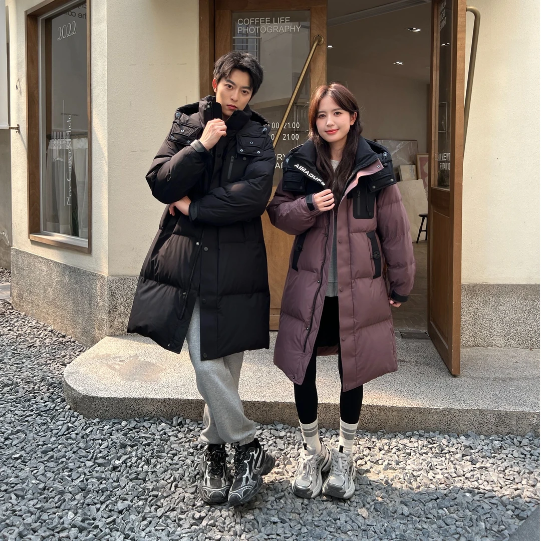 情侣款户外休闲长款羽绒服FYH6801 XTZ002 LY