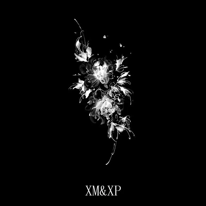 绚烂陌华胸花草本纹身贴防水持久不反光高级感仿真果汁刺青色图案